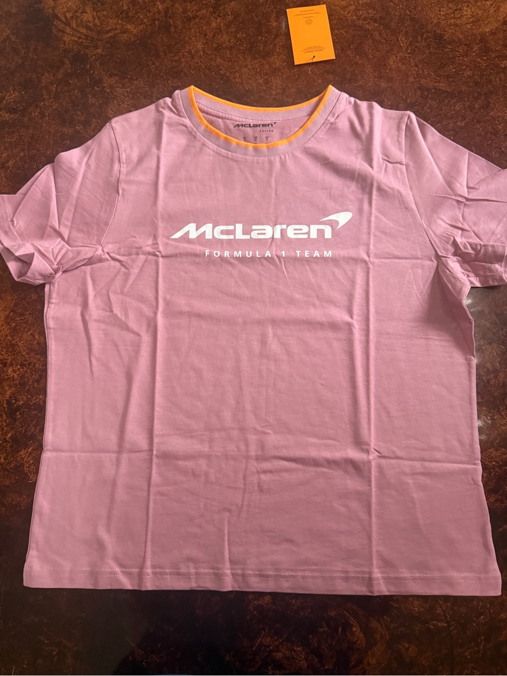 McLaren Kids' Pink Short-Sleeve Logo Tee